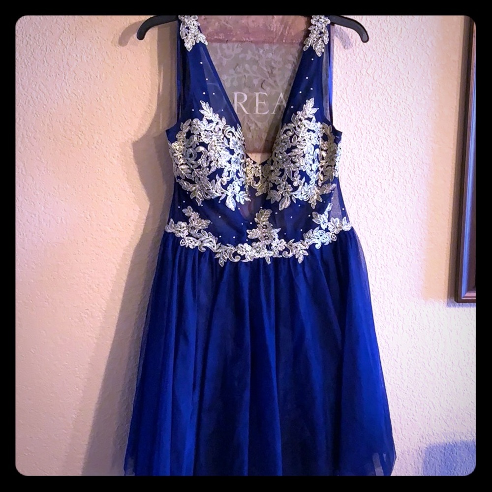 Homecoming Mini Dress w/embroidered bodice size 13